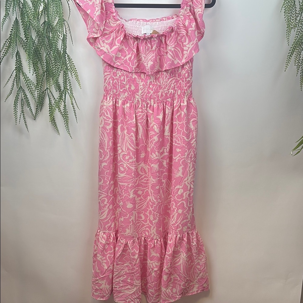 Sugarlips Pink Floral Maxi Dress